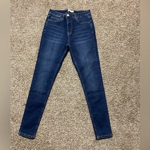 Legend London Mens Spray-On Jeans - Size 30W 30L - Dark Wash